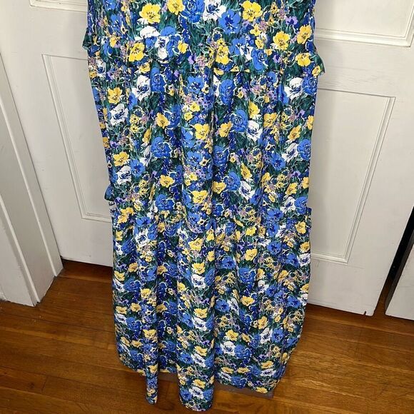 Code x Mode Blue Floral Maxi Dress Nwt Small - Picture 4 of 8